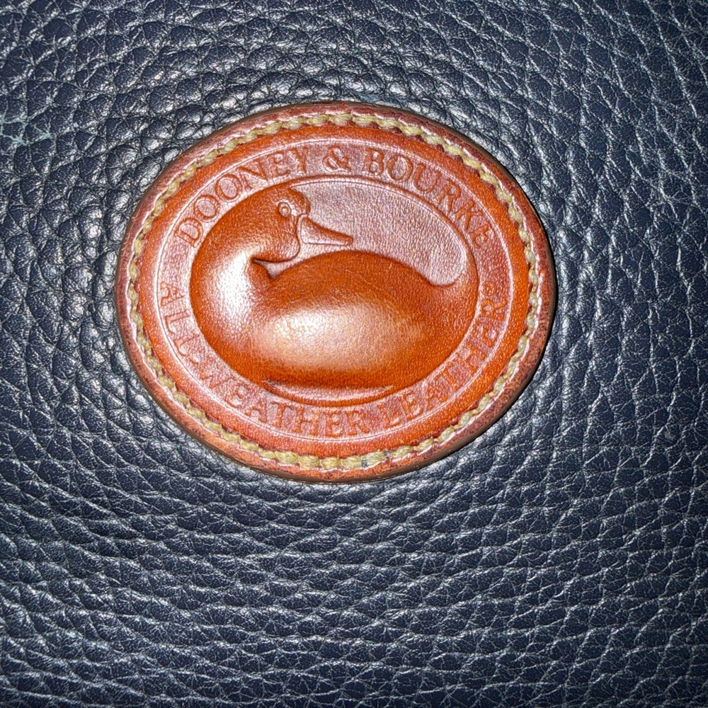 Dooney & Bourke Blue and Brown Small Leather Bag - Picture 4 of 10